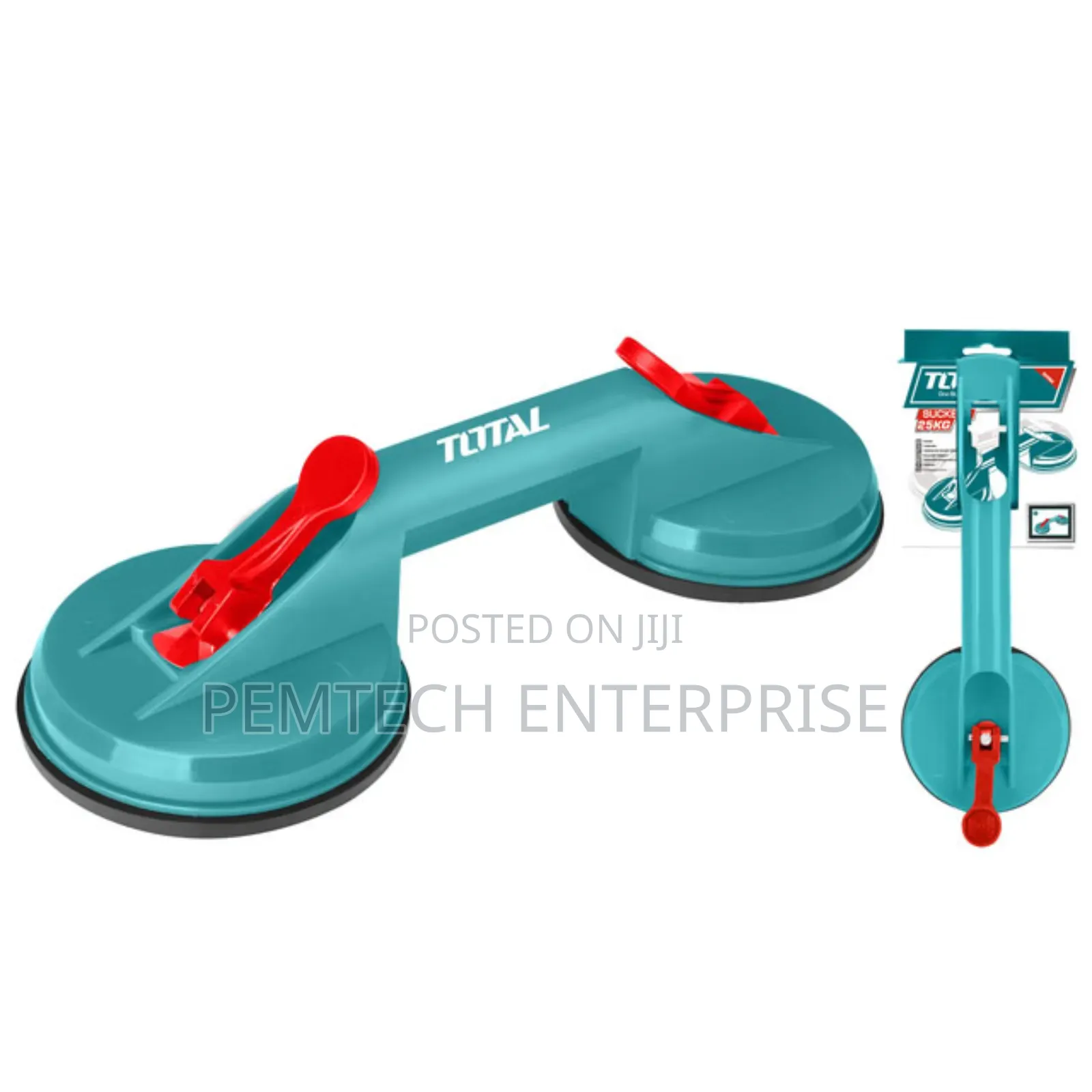 Double-Ended Glass Suction Cup, 50kg Capacity