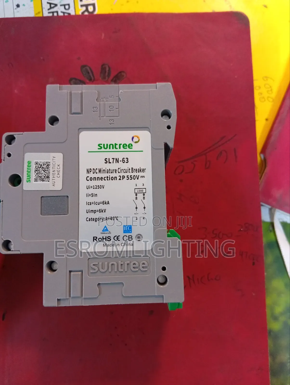 Suntree Dc Circuit Breaker 2-Pole (550v)