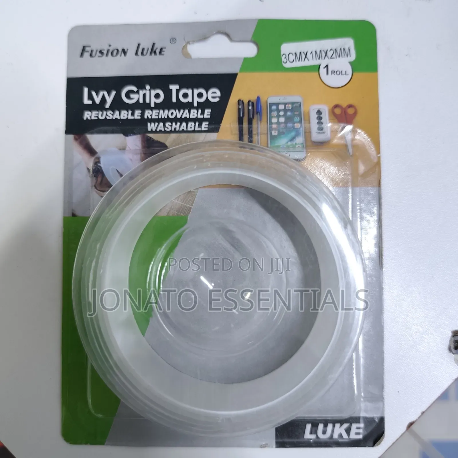 Lvy Grip Tape Double Sided Nano Adhesive Tape - Reusable Washable
