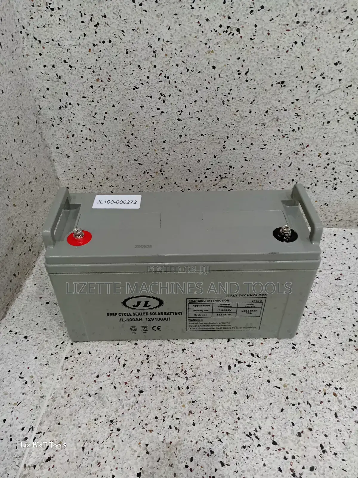 Jl 100ah Deep Cycle Sealed Solar Battery 12v