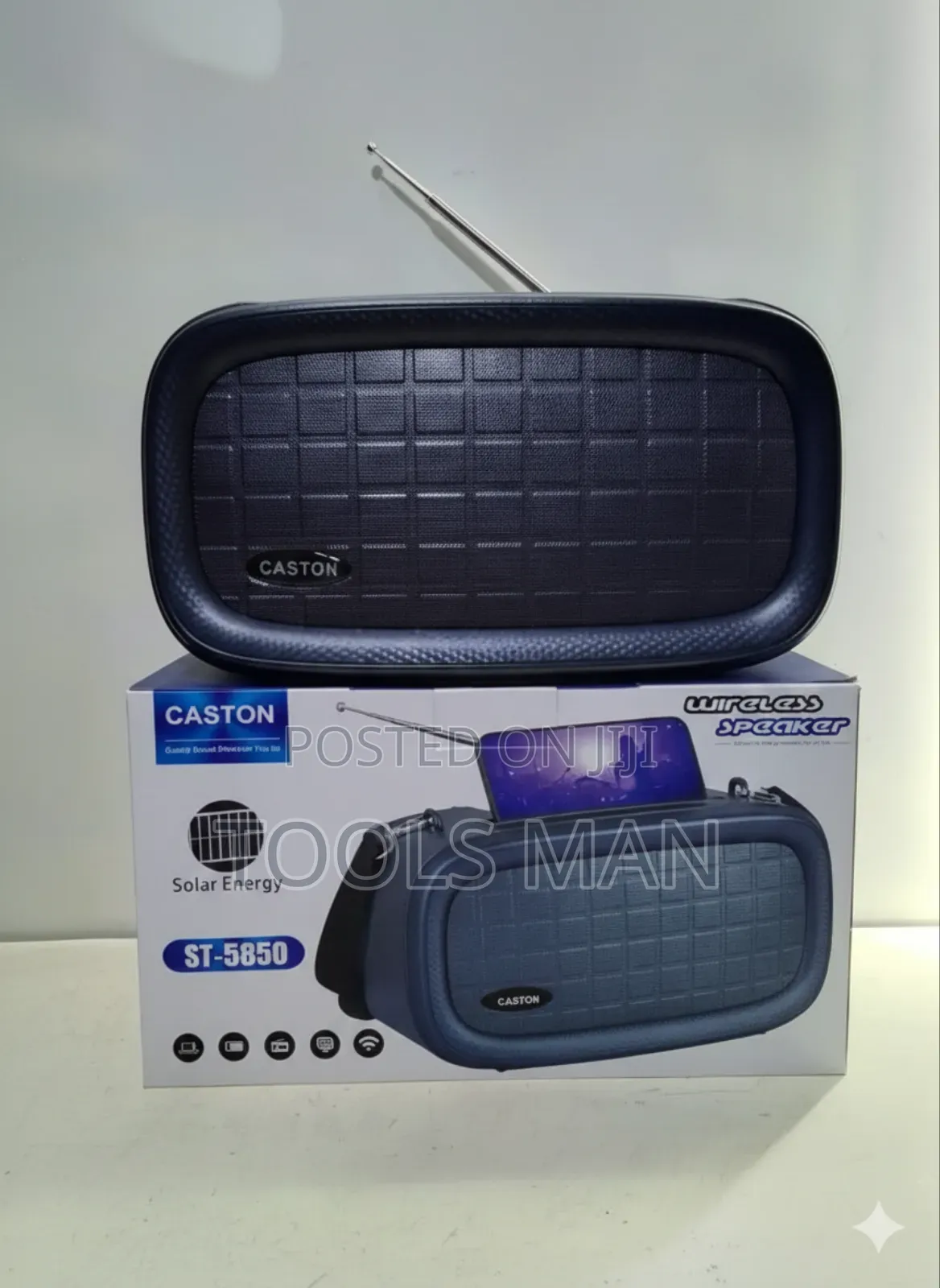 Caston St-5850 Solar Energy Wireless Speaker, Portable Bluetooth Radio