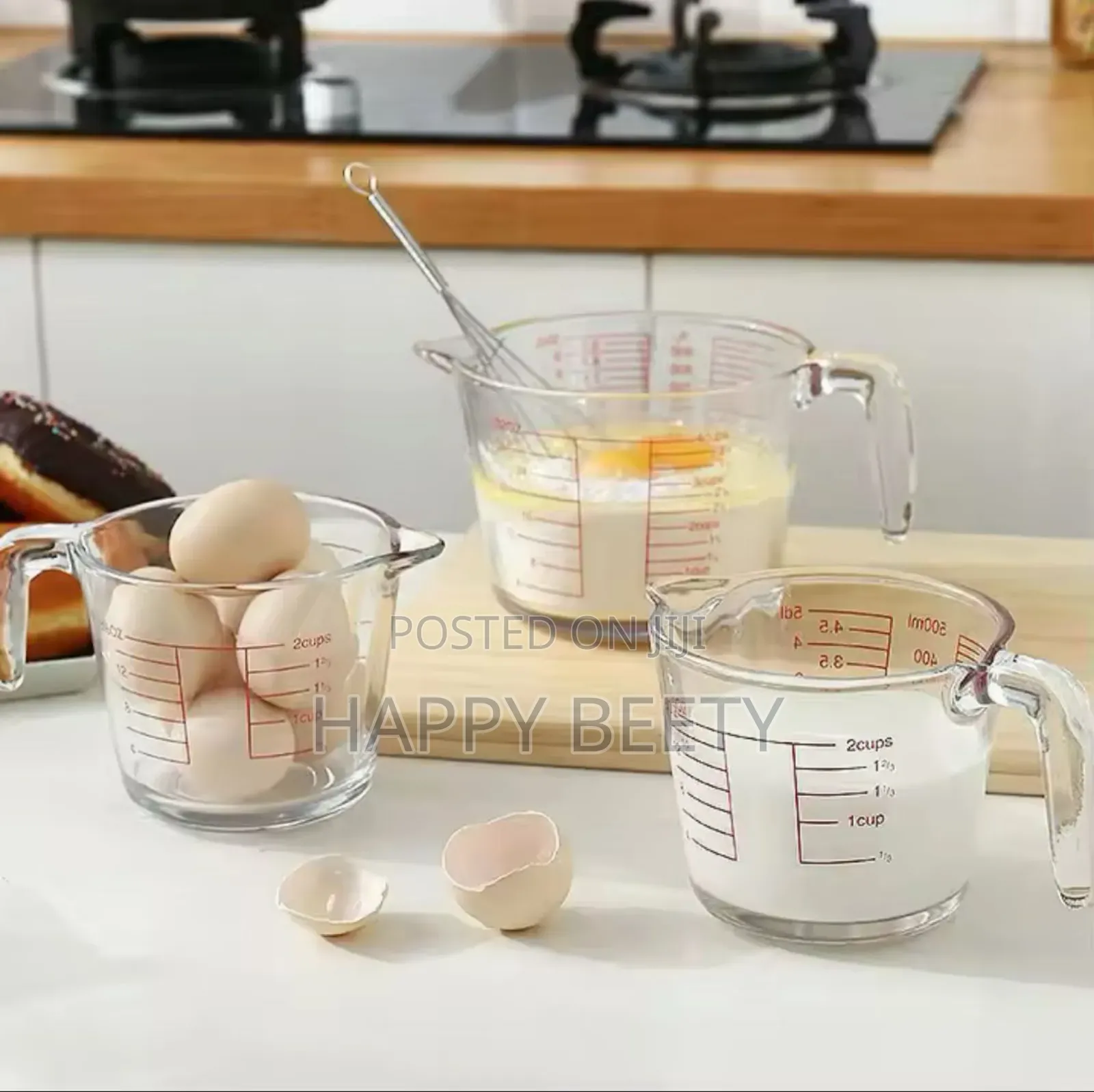 *1000ml Glass Measuring Cup With Scale and Handle*