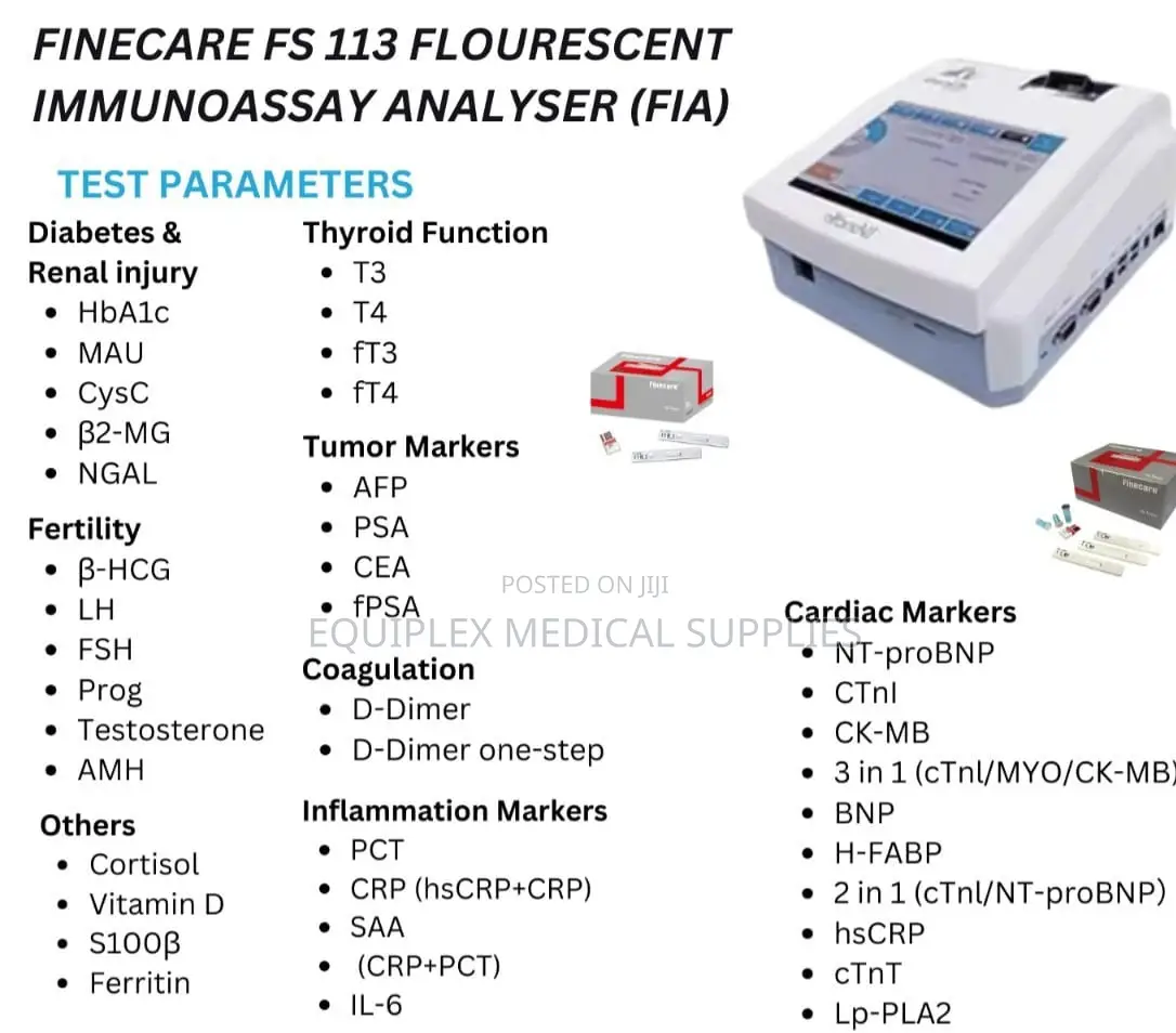 New Immunoassay Finecare Fs-113 Machine
