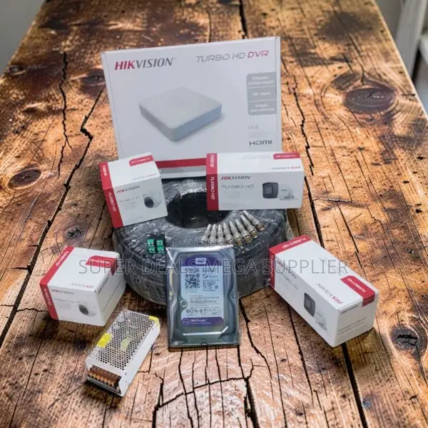 Hikvision 4 Turbo 1080p CCTV Cameras System With Remote Viewing App