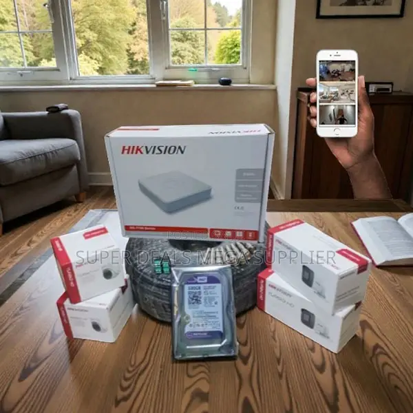 Top Quality Construction Hikvision 4 Turbo 1080p CCTV Cameras System