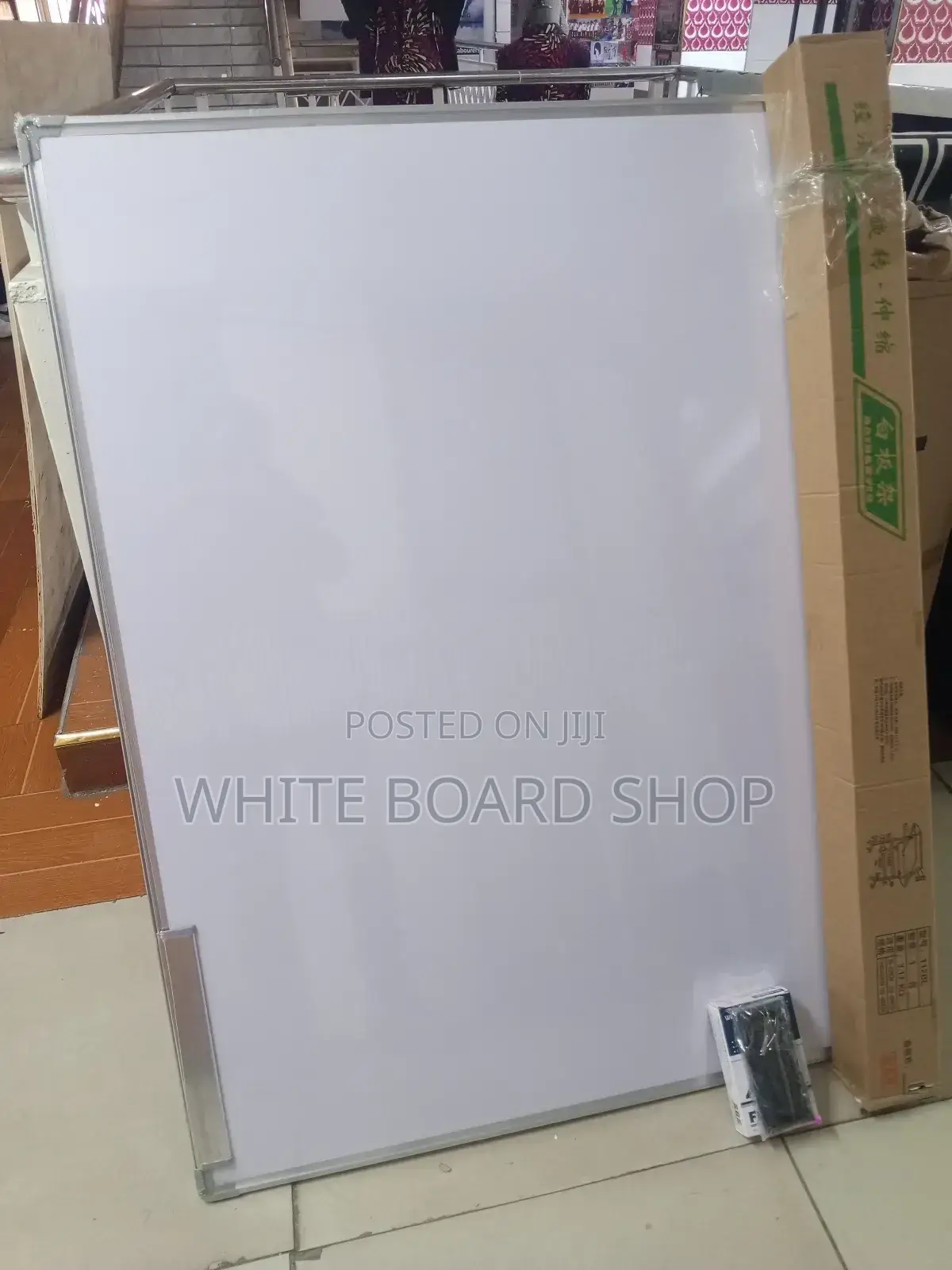 Imported White Board 4ft X3ft Magnetic+ Portable Stand + 4markers