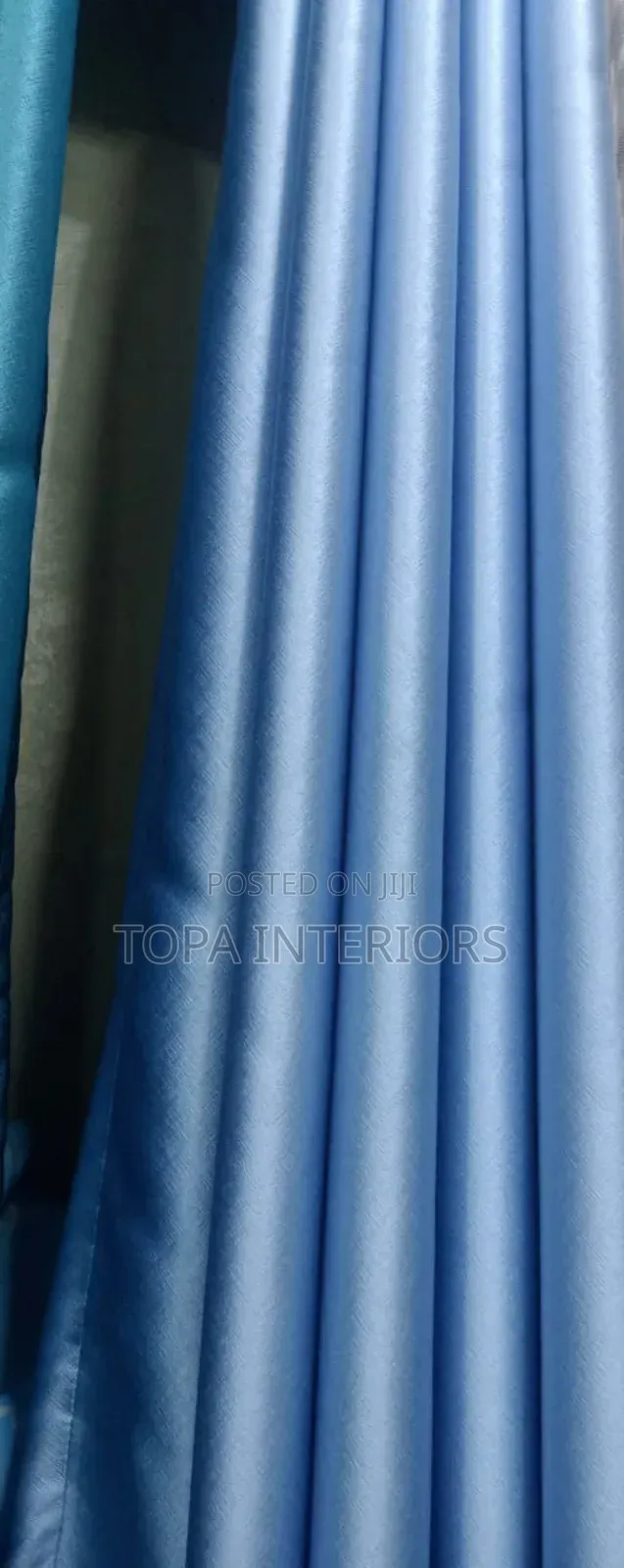 Light Blue Heavy Blackout Curtains for Total Light Block