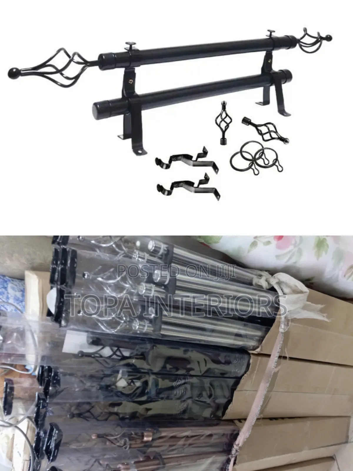 Imported Smooth Extendable 2m Single Curtain Rods