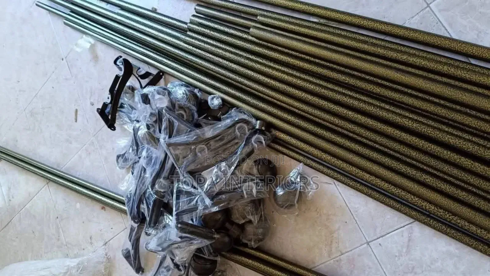 Dust Coated Strong Jua Kali Drapery Curtain Rods