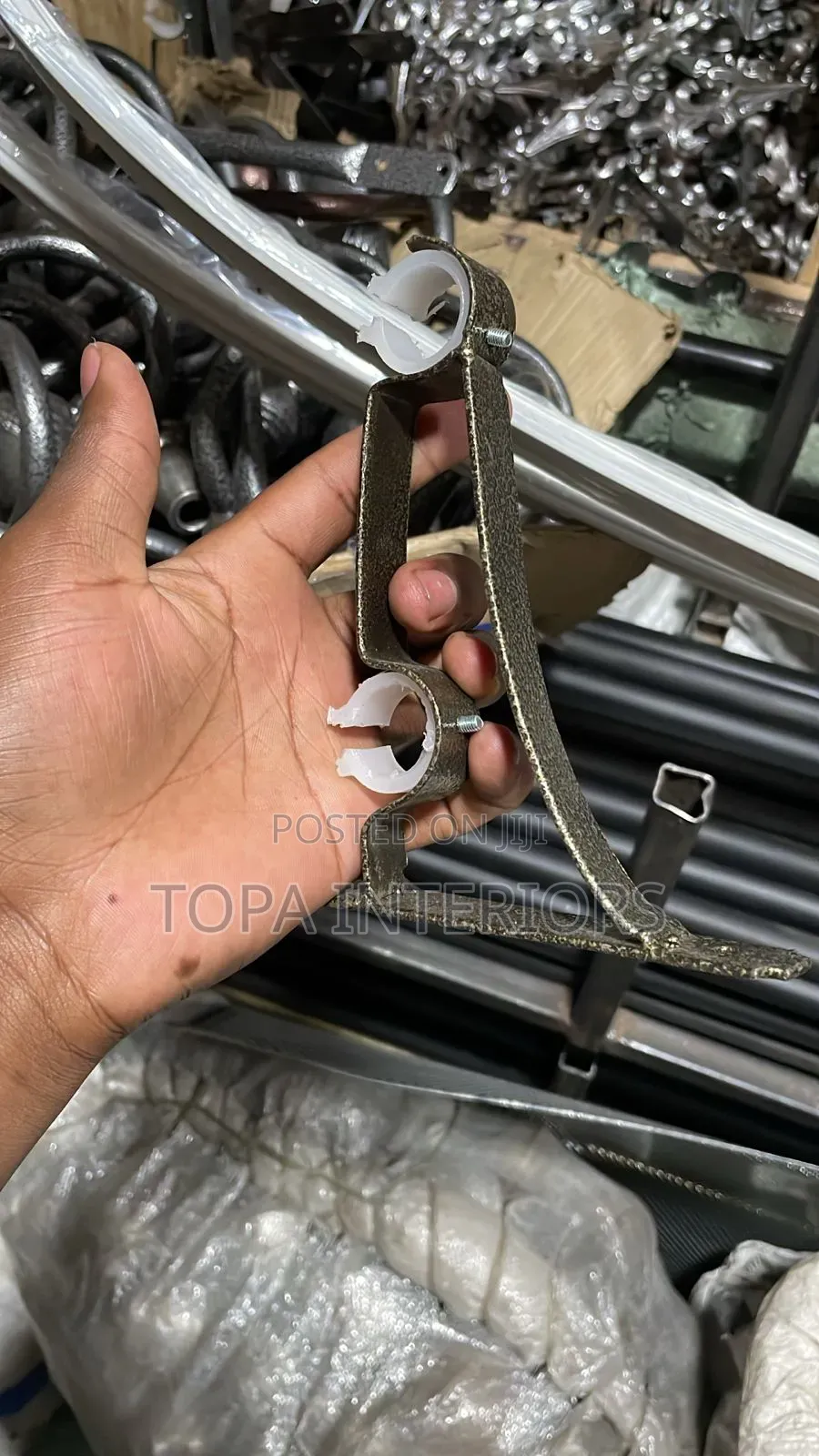 Strong Heavy Duty Jua Kali Brackets for Mounting Curtain Rods