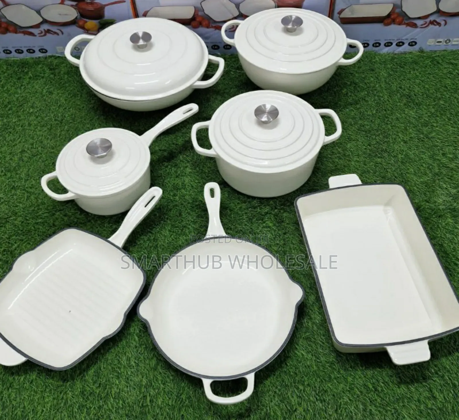 11pcs Cast Iron Dutch Oven Cookware Set