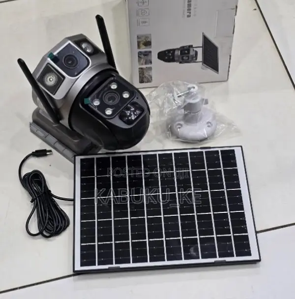 V380 Cctv 4g 4mp Solar Camera Sim Card Wireless