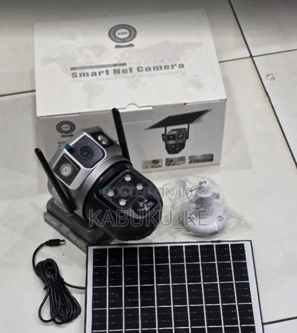 Dual Lens 4mp Cctv V380 App, Outdoor Security, Sim Slot, Night Vision