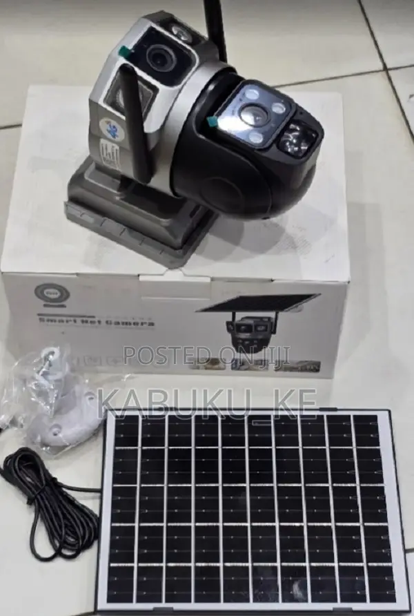 Solar Powered 4g Simcard Ptz Camera With Color Night Vision