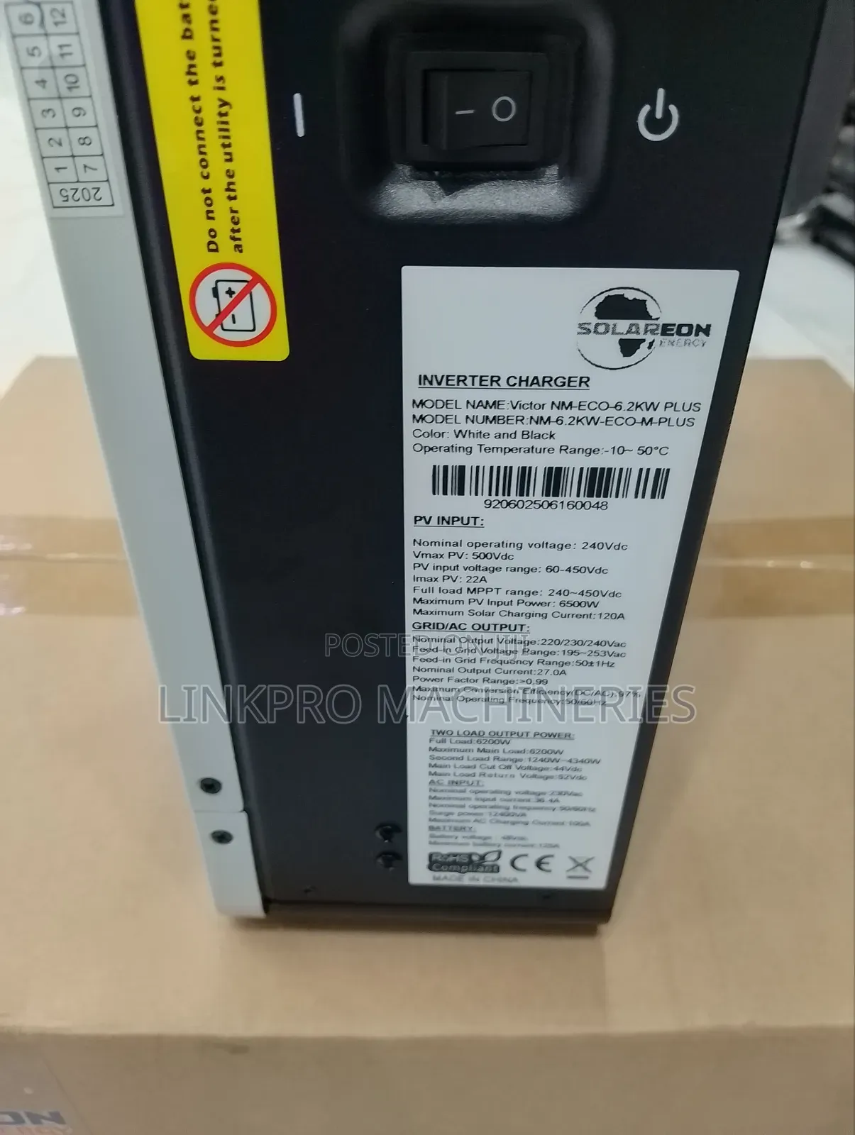 6kw 48v Solareon Hybrid Inverter