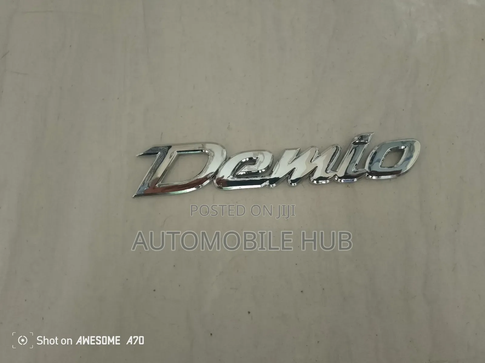Demio Chrome Emblem Logo – Genuine Mazda Demio Rear Badge