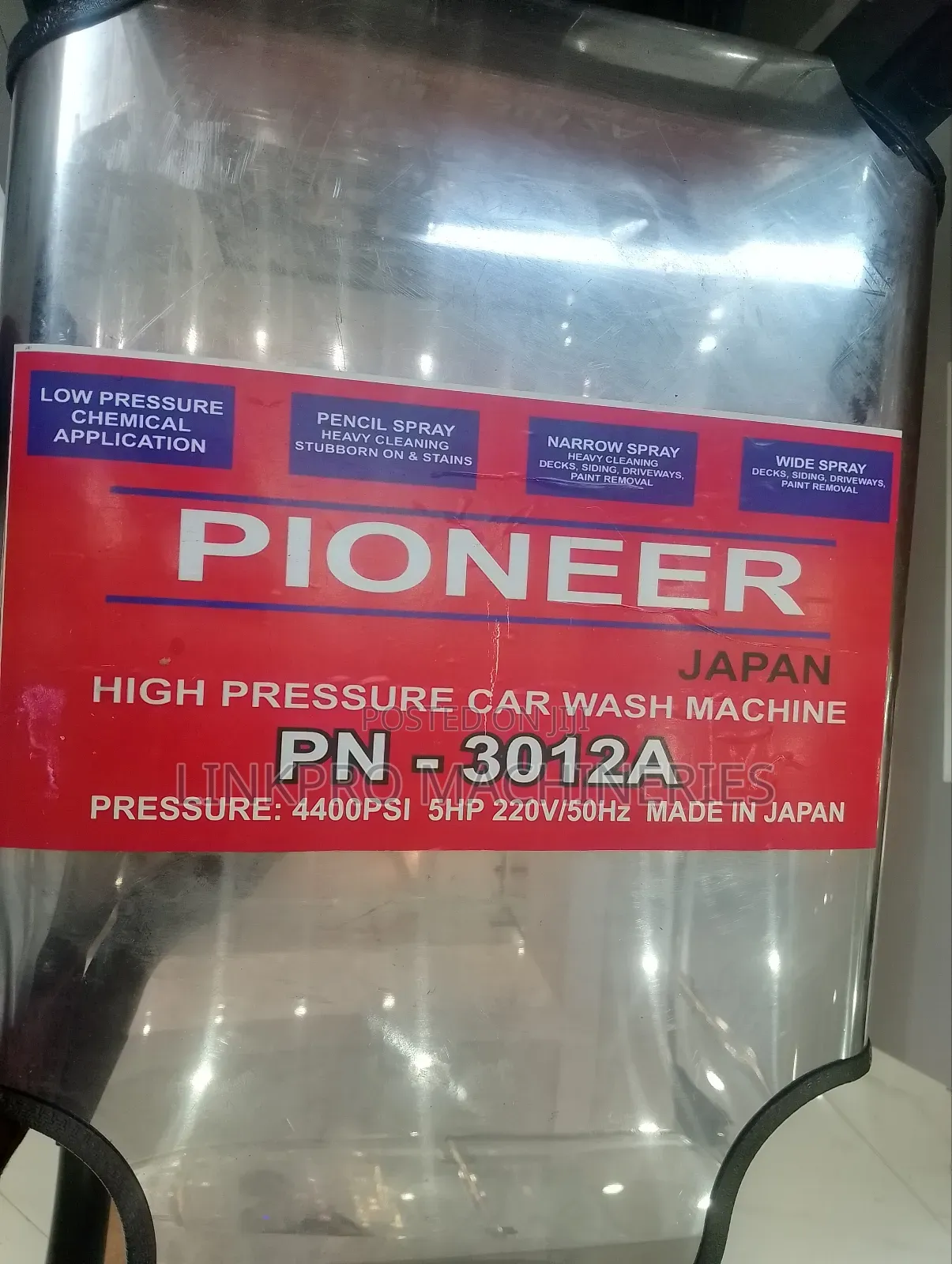 4400psi 5hp Pioneer Carwash Machine