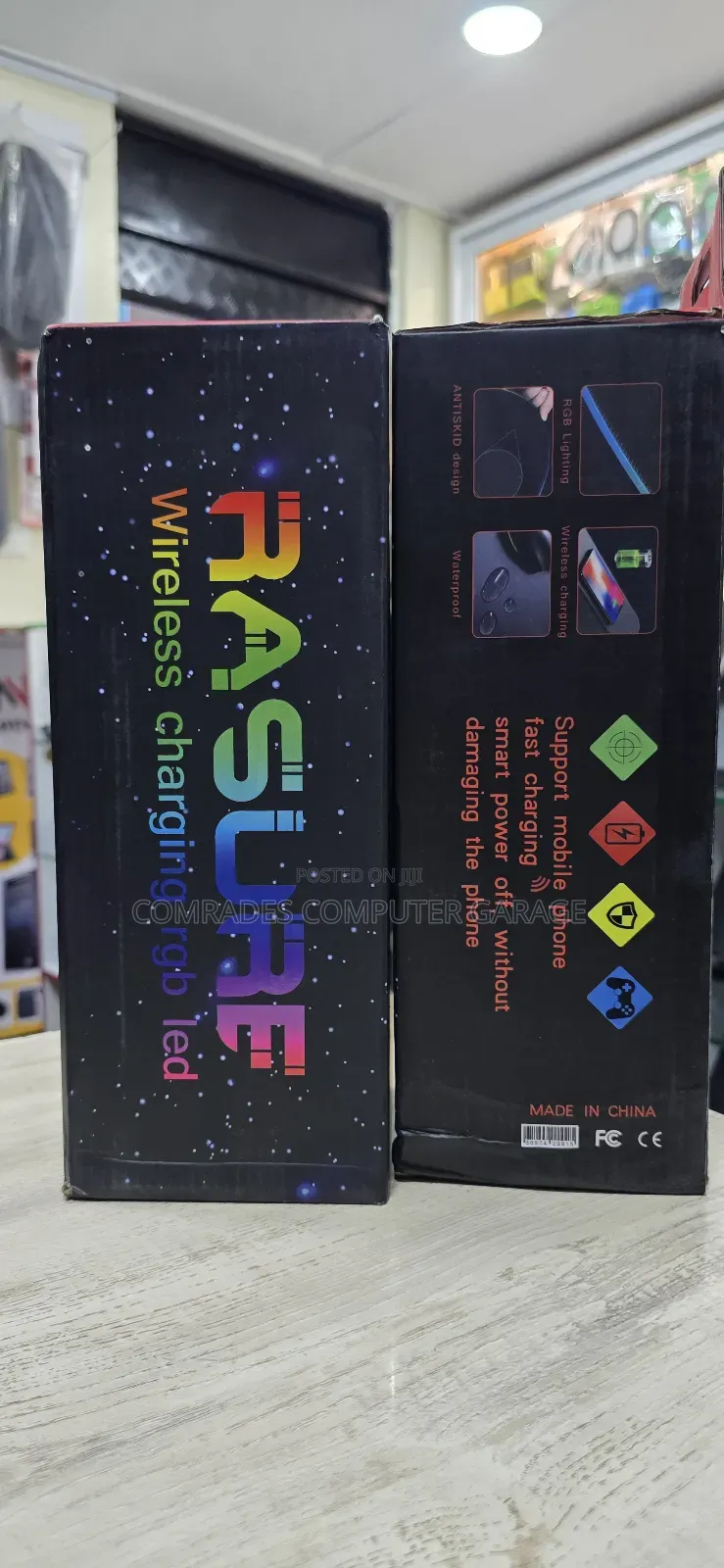 Rasure Brand RGB Mouse Pad With Integrated Wireless Charging