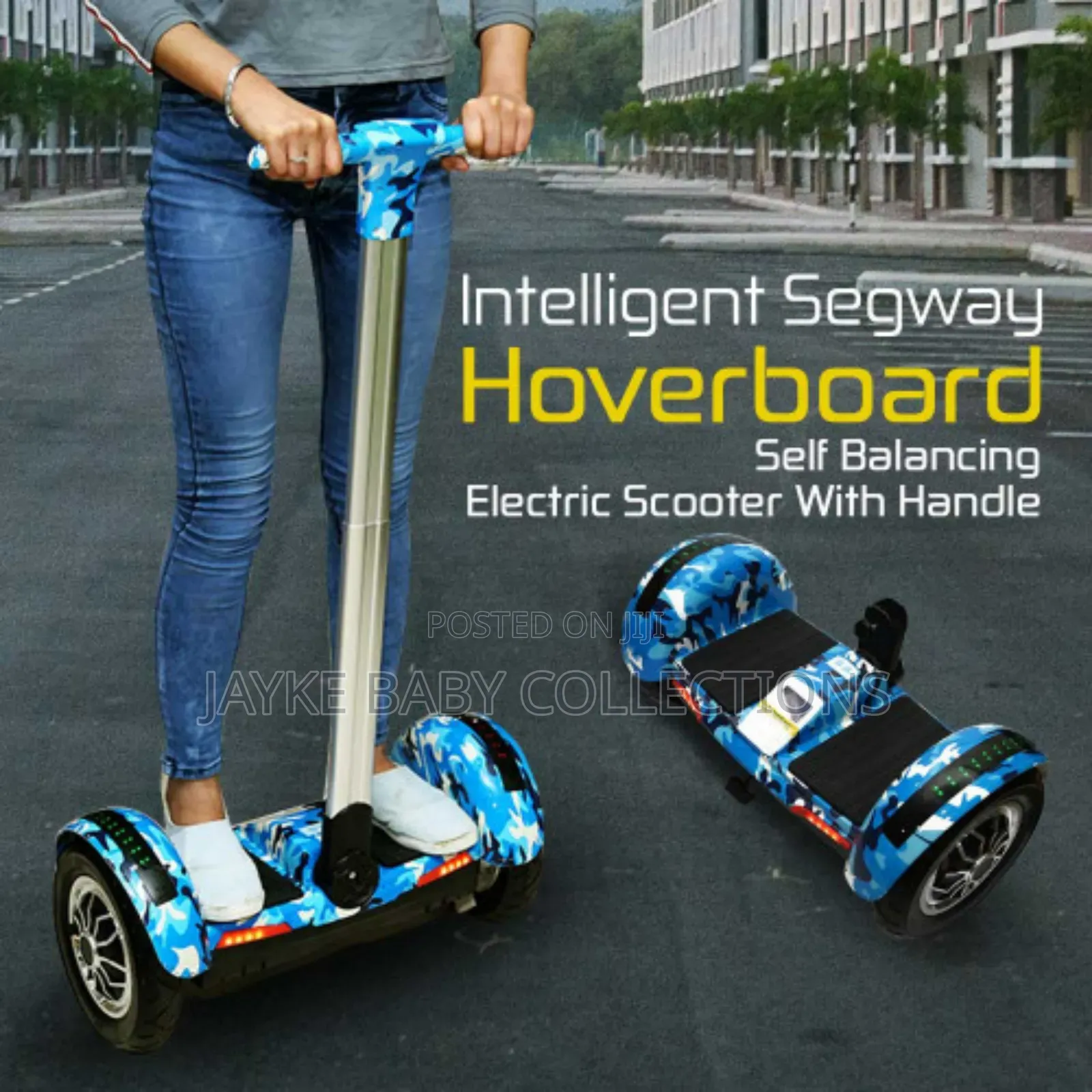 Smart Balance A8 Hoverboard | Blue Galaxy | Kids Adults | T-Bar