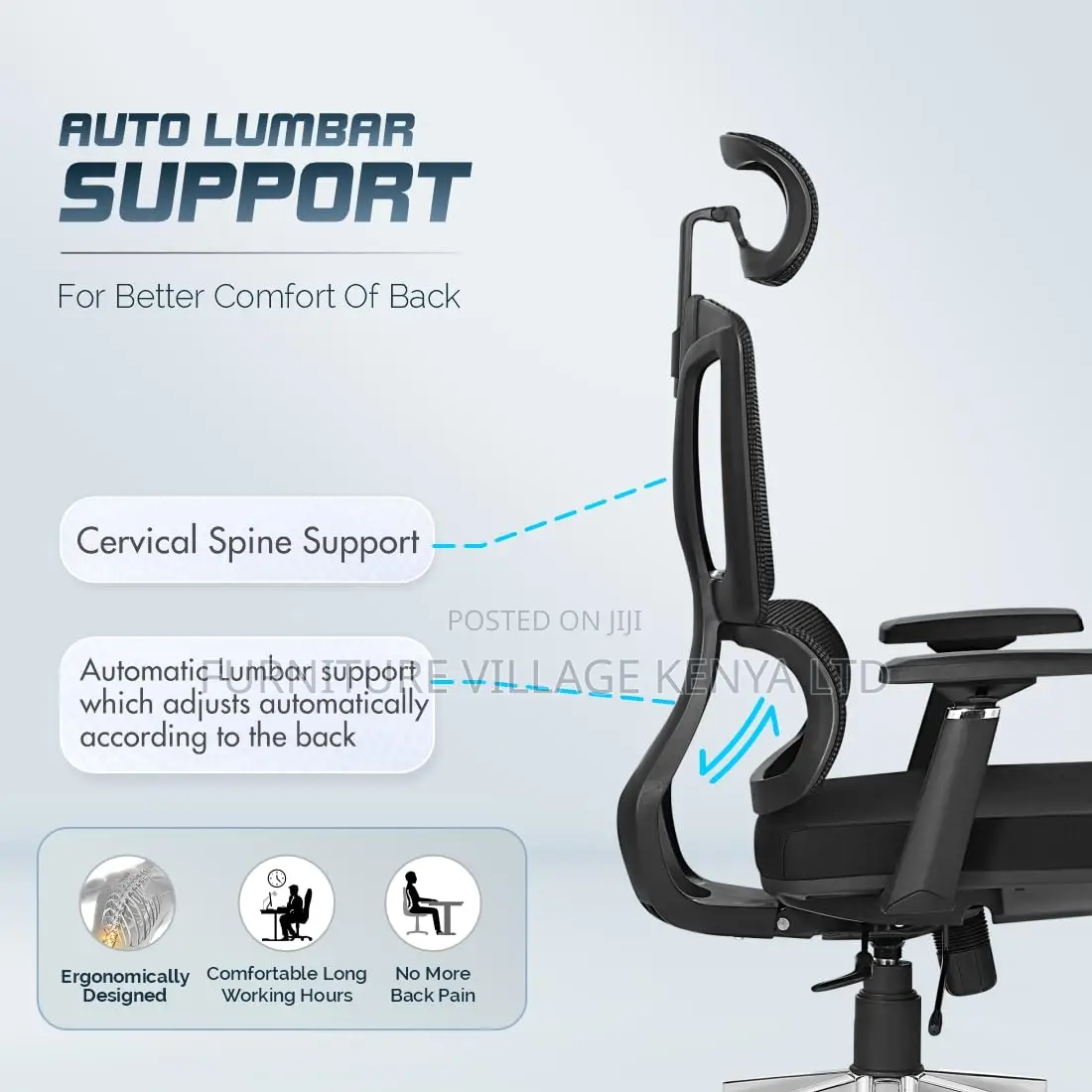 Office Chairs| Ergonomic Orthopedic Seat For Home & Office Use