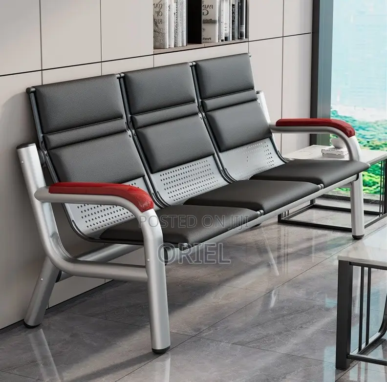 Office Sofa; Modern Business Lobby Sofa With Arm Support