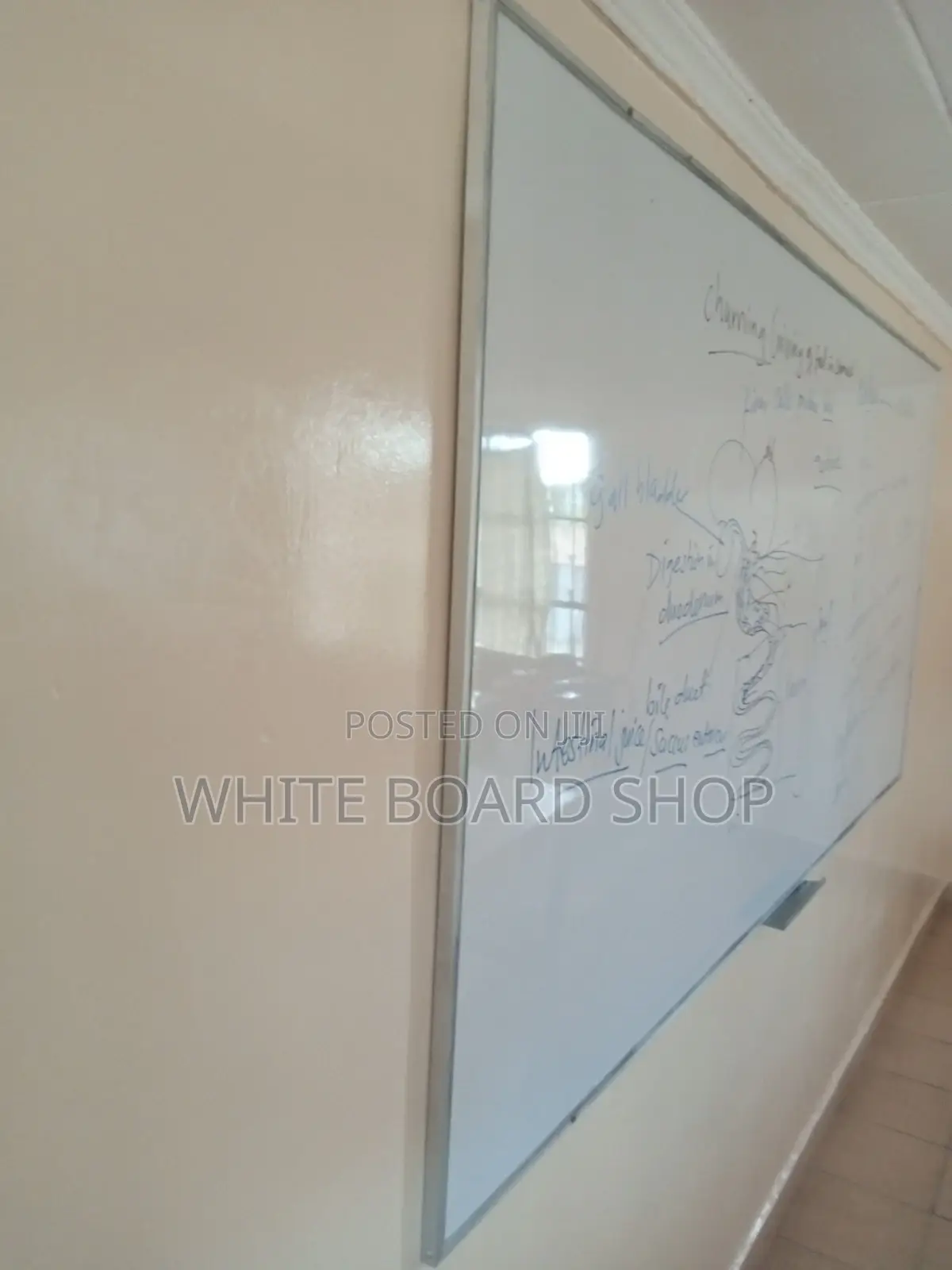 Wall Mount 8ft X 4ft Heavy Duty Whiteboard With Duster Holder