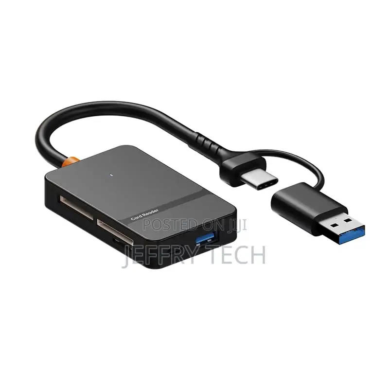 Usb Type C + Usb 3.0 8 in 1 Multi-Ports Card Reader Support Ms Cf Tf/S