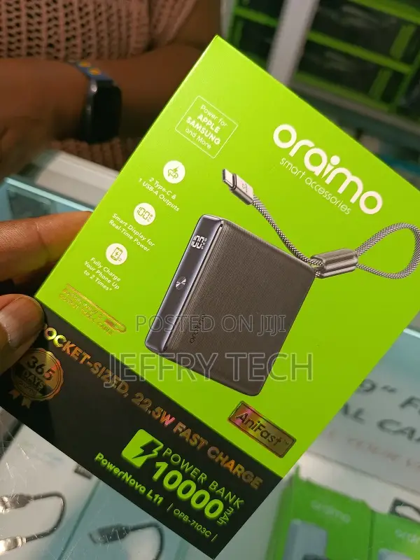 Oraimo Pocketsized,22.5w Fast 10000mah Powerbank