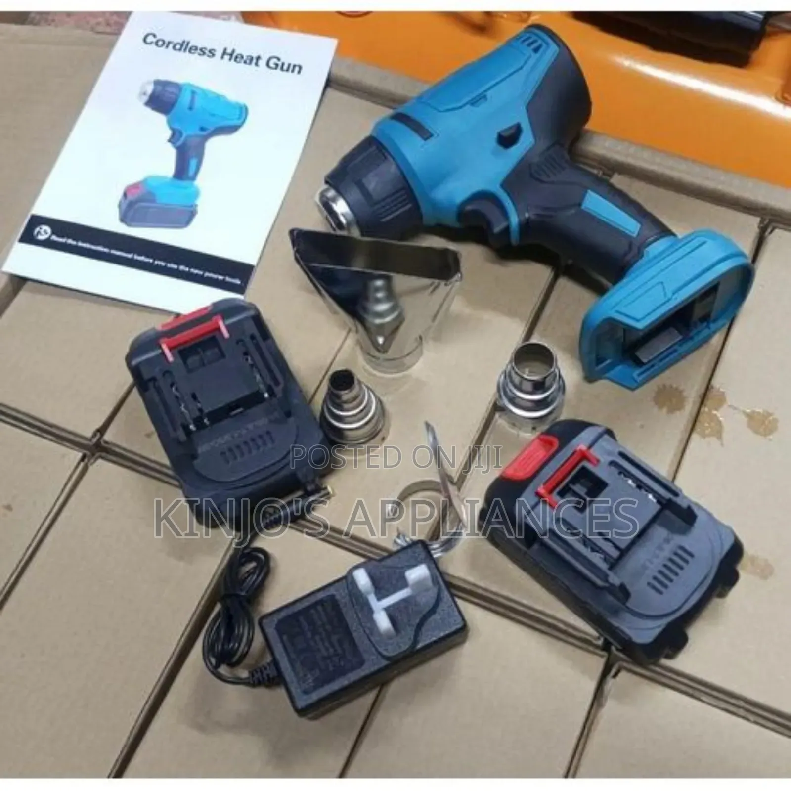 48v Battery Powered Cordless Heat Gun With 3pcs Nozzles