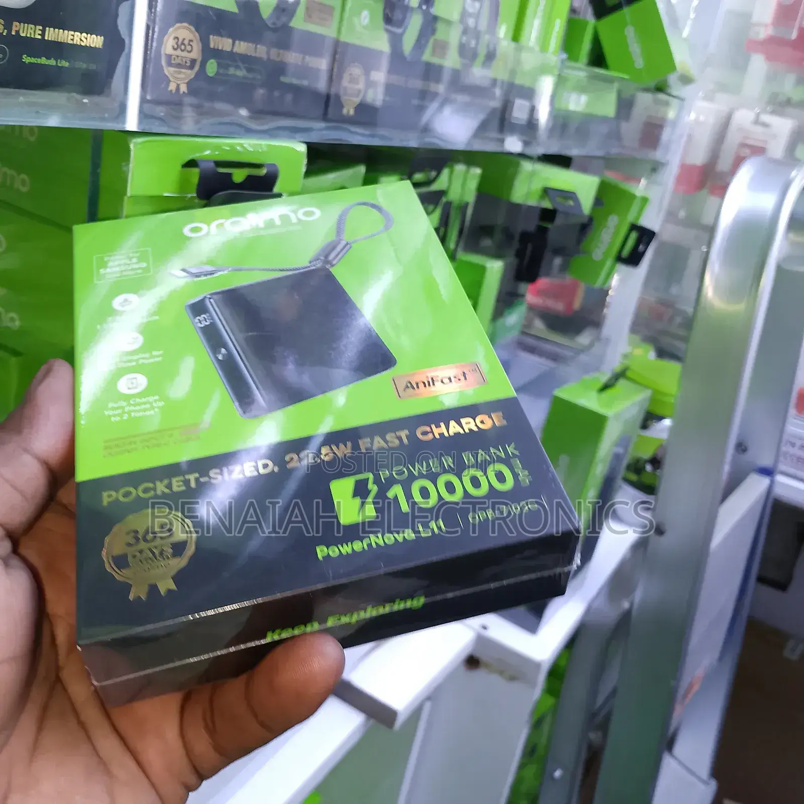 Oraimo Efficient Powerbank 10000 Mah 22.5 Watts Opb-7103c