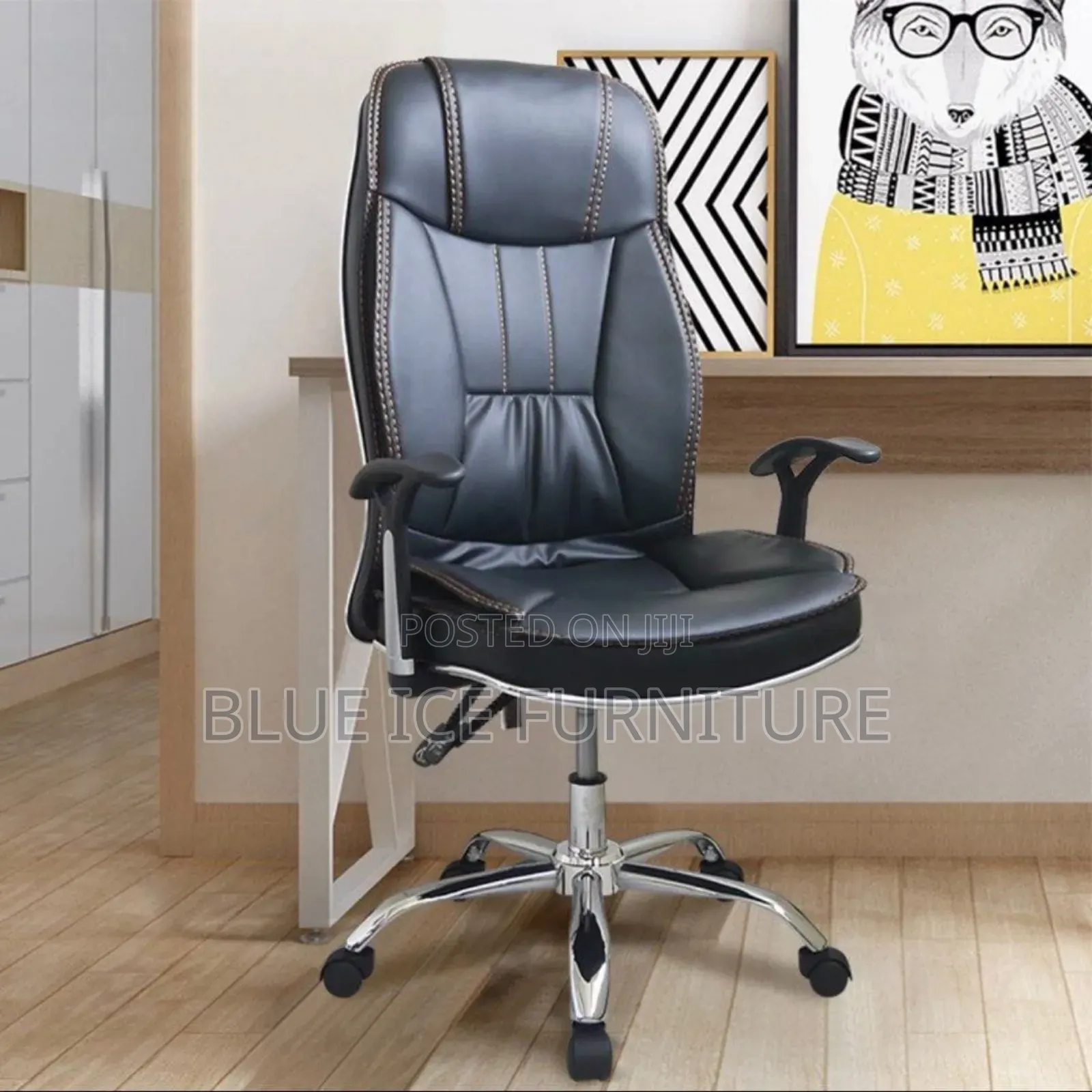 Adjustable Leather Working Office Chair
