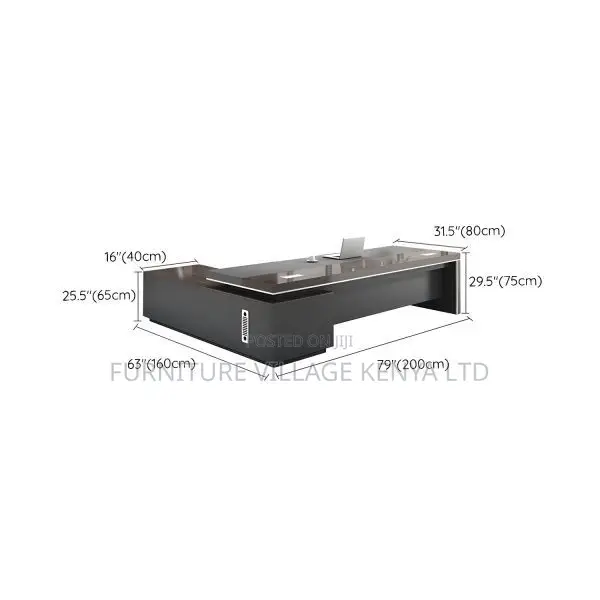 Office Desk; Executive 1.6 Meters L-shape Office Desk