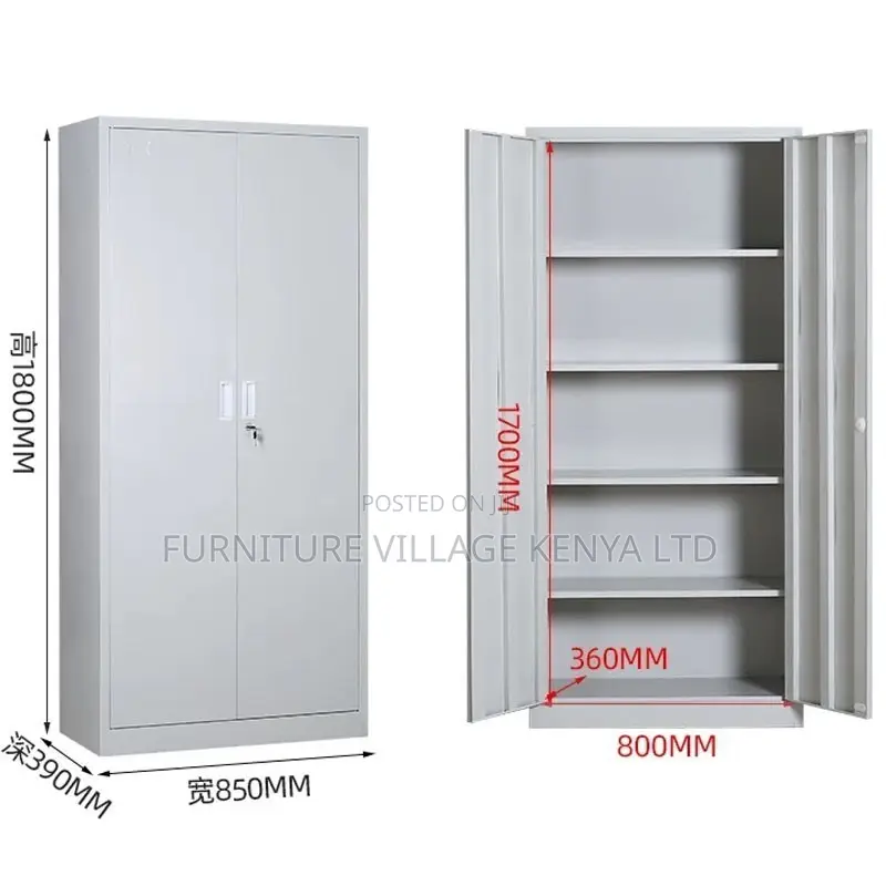 Office Cabinet; 2 Door Full Metallic Office Filling Cabinet