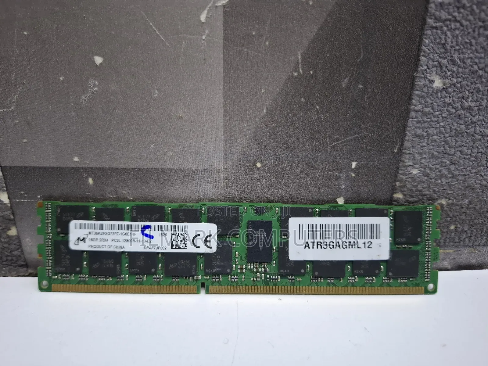Micron 16gb 2rx4 Pc3l-12800r-11-13-e2 Server Ram