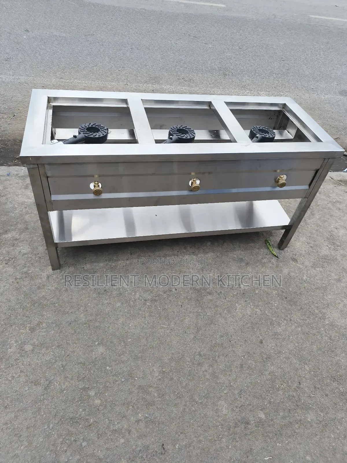 3 Burner Gas Cooker Stainless Steel