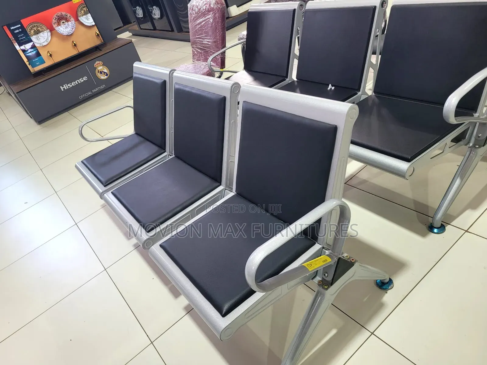 Black Waiting Bench