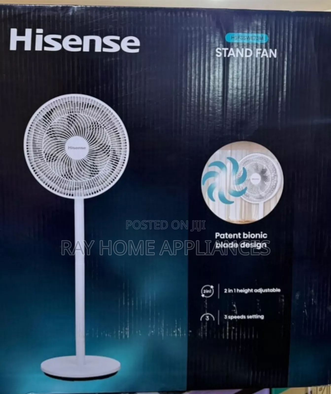 16 Inches Hisense Standing Fan With Fan Power Saving 65%