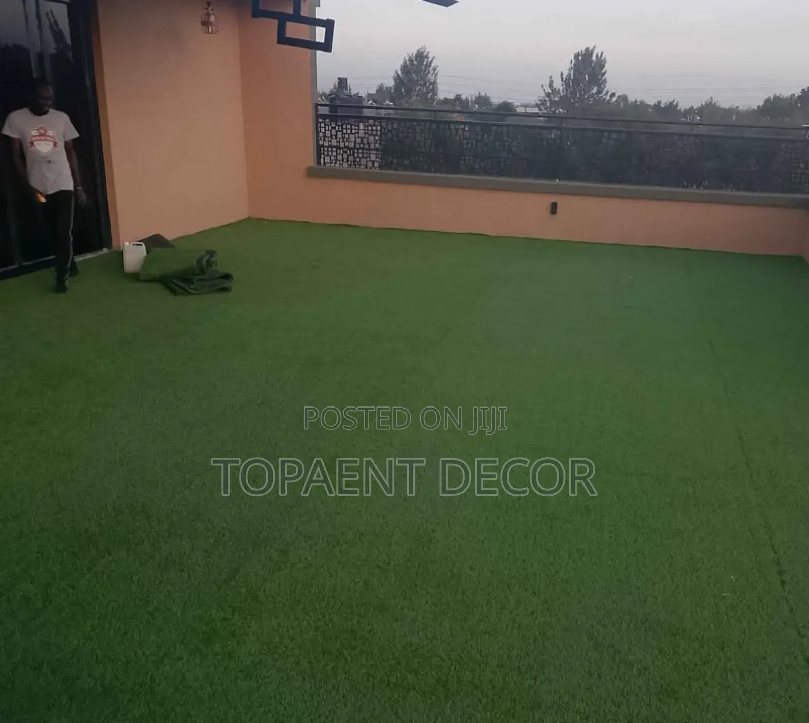 20mm Lush,Green , Rooftop Green Grass Carpet
