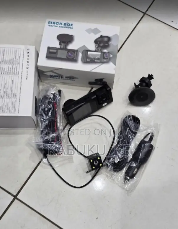 3-in-1 Dash Camera Car Traffic Recorder With Rear And Front Camera