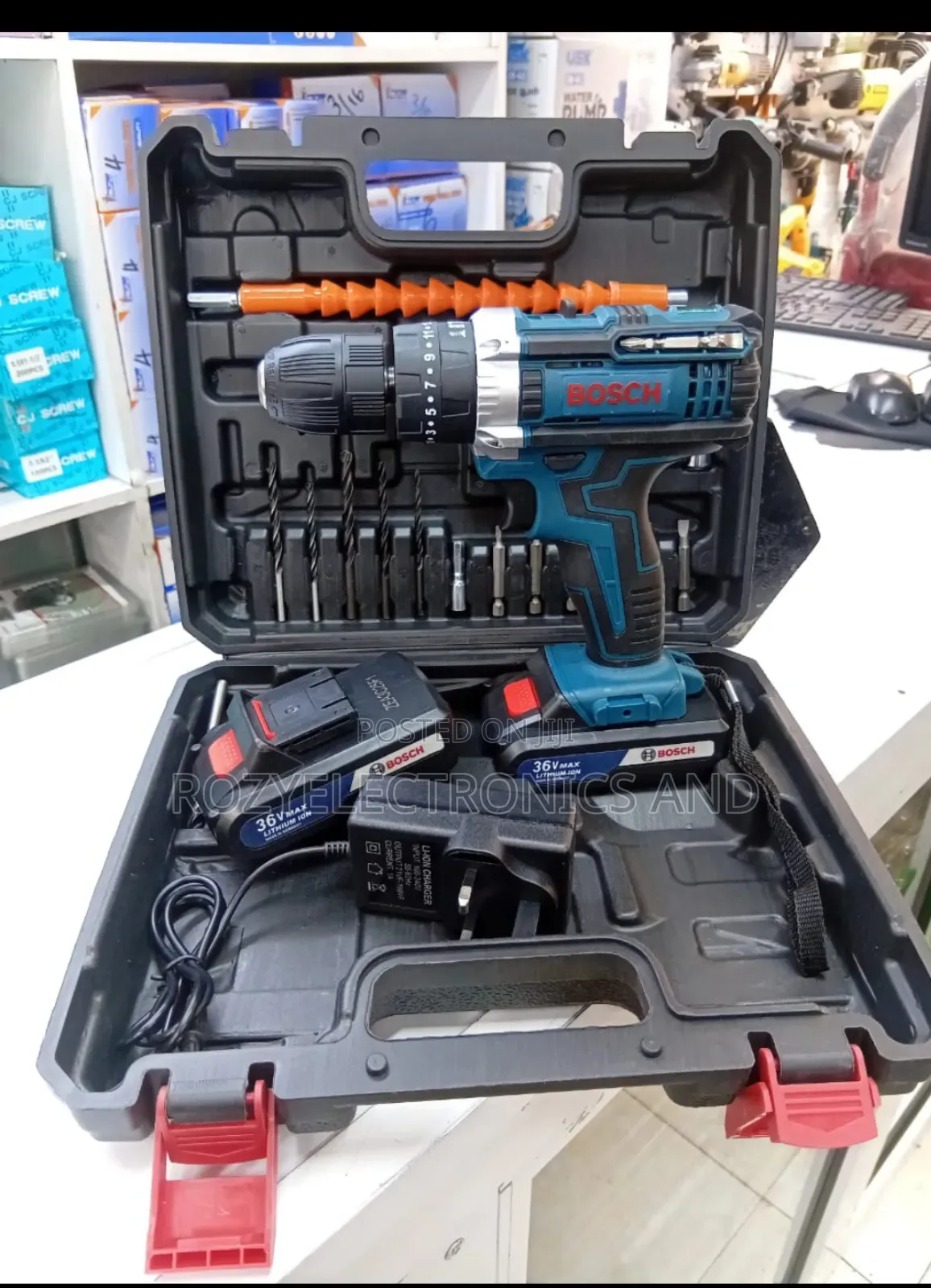 Durable Bosch Cordless Drill 36v With 2 Battery