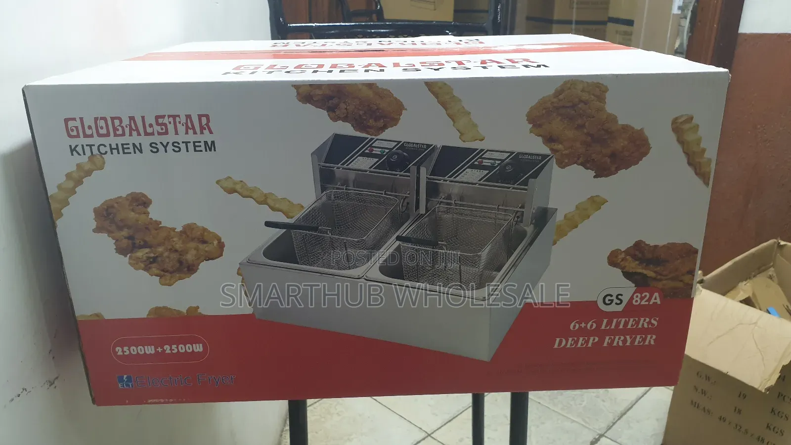 Globalstar Double Deep Fryer(12ltrs) 6l+6l