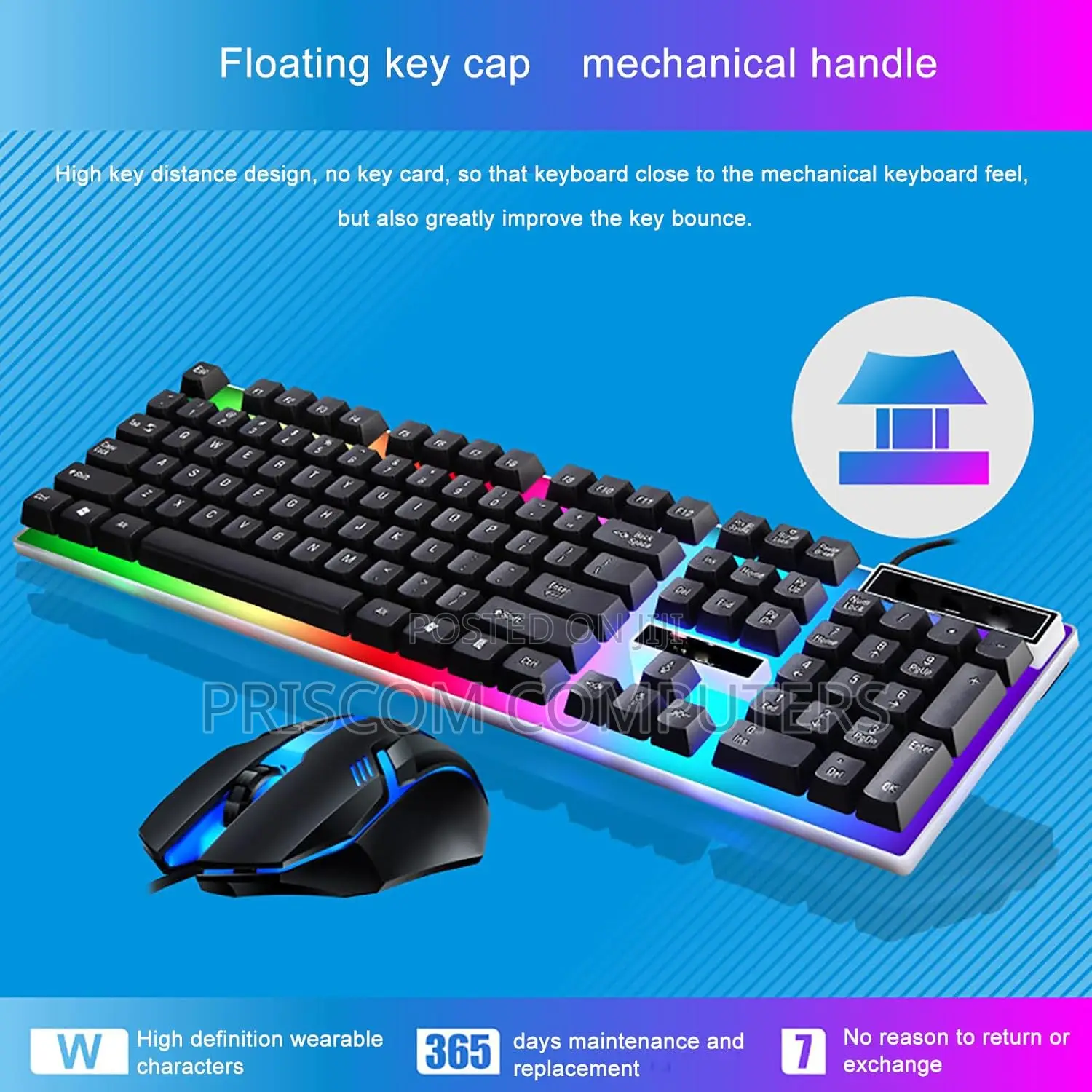Gaming Keyboard and Mouse Wired Tx36 Keyboard