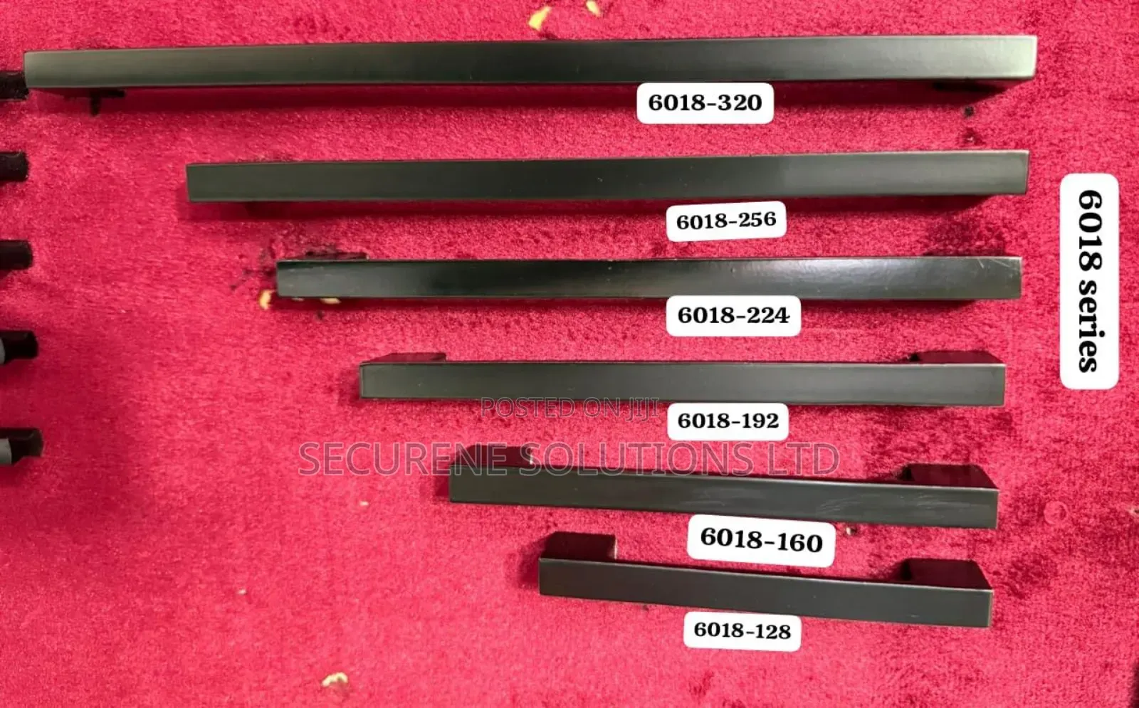 6018 Series Of Matte Black Cabinet And Furniture Pull Handles