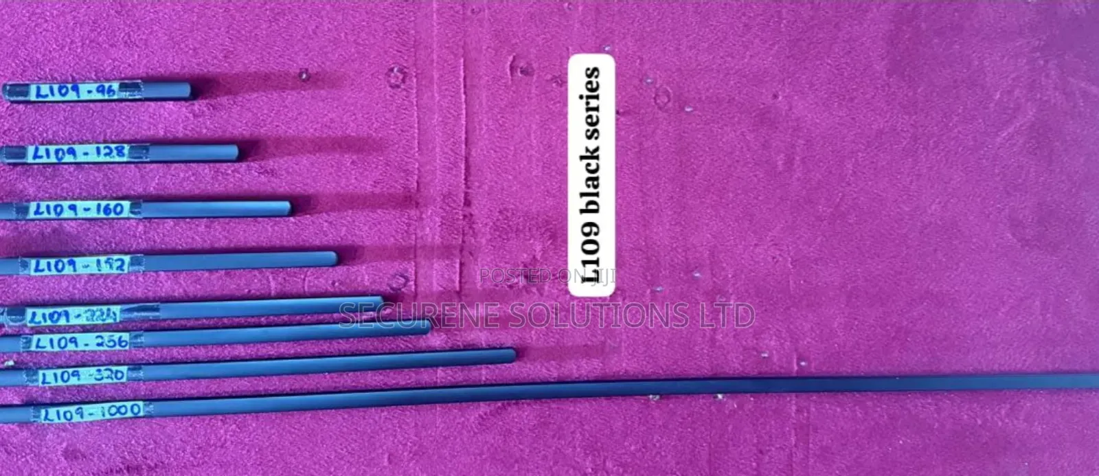 Black Industrial Bars L109 Black Series