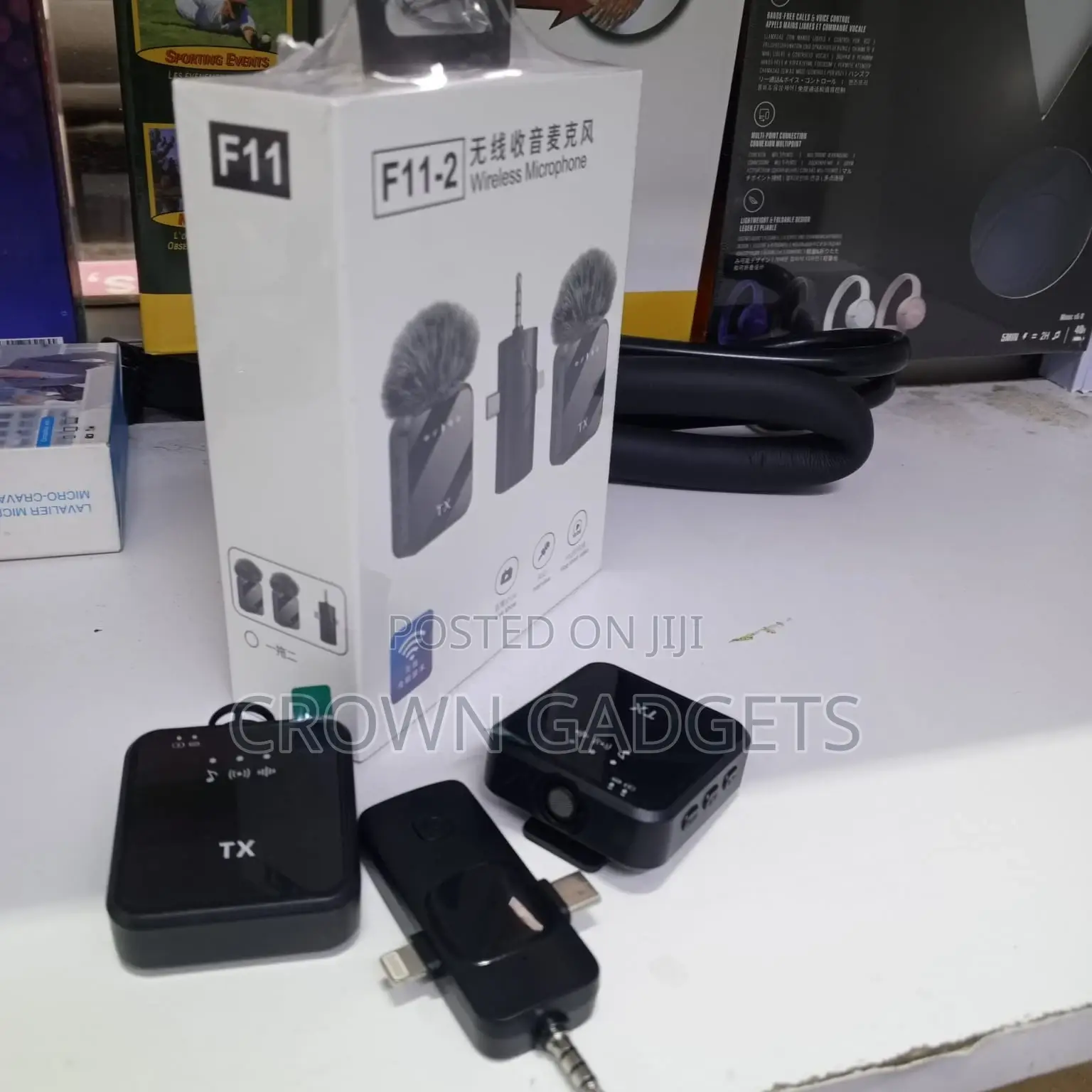 F11-2 Wireless Mic With Dual Tx Universal Receiver