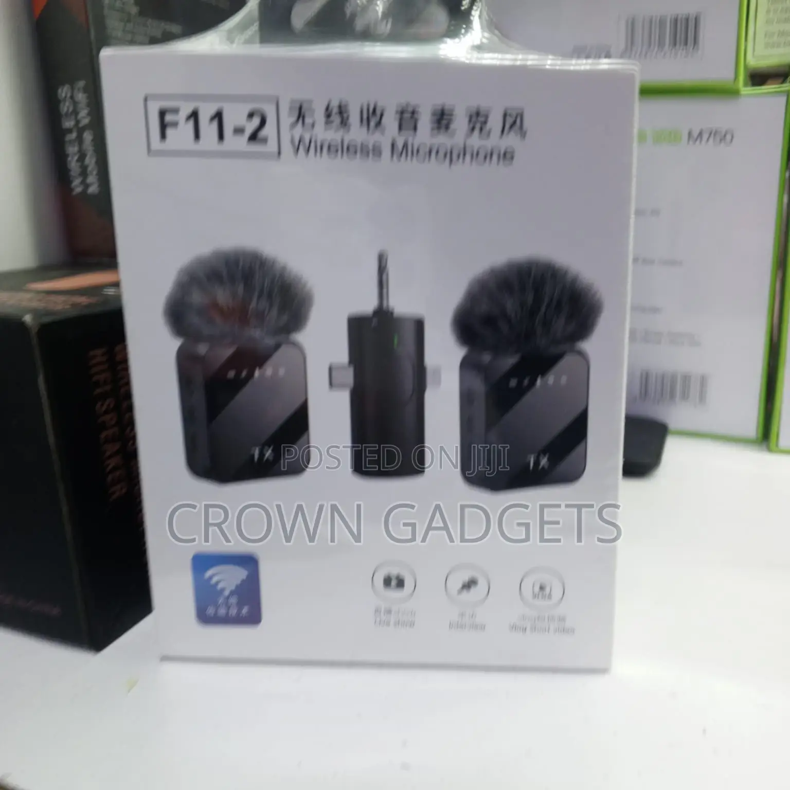 F11-2 Dual Transmitter Lavalier Mic 50m Range