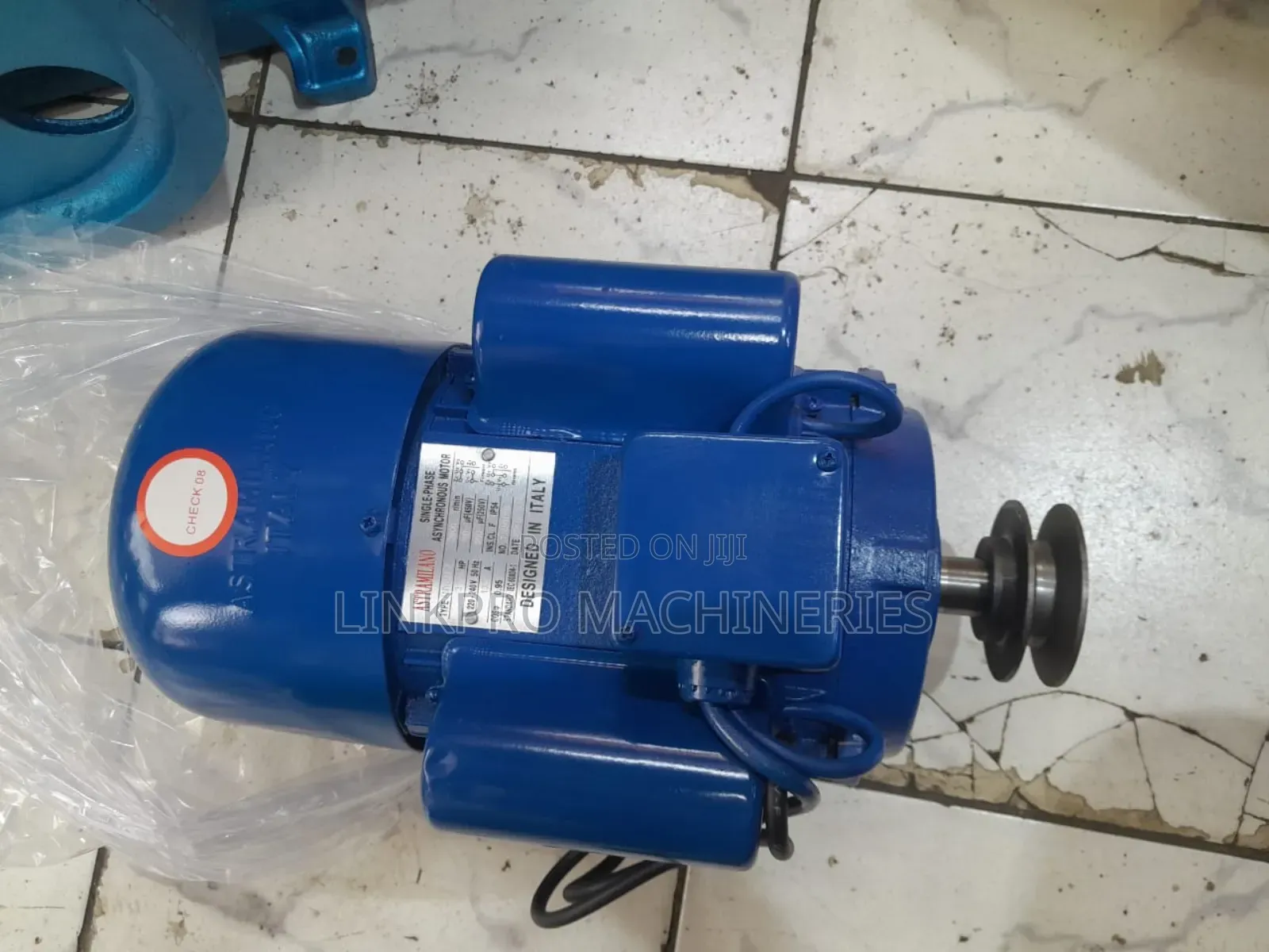 3 Hp Single Phase Astra Milano Motor