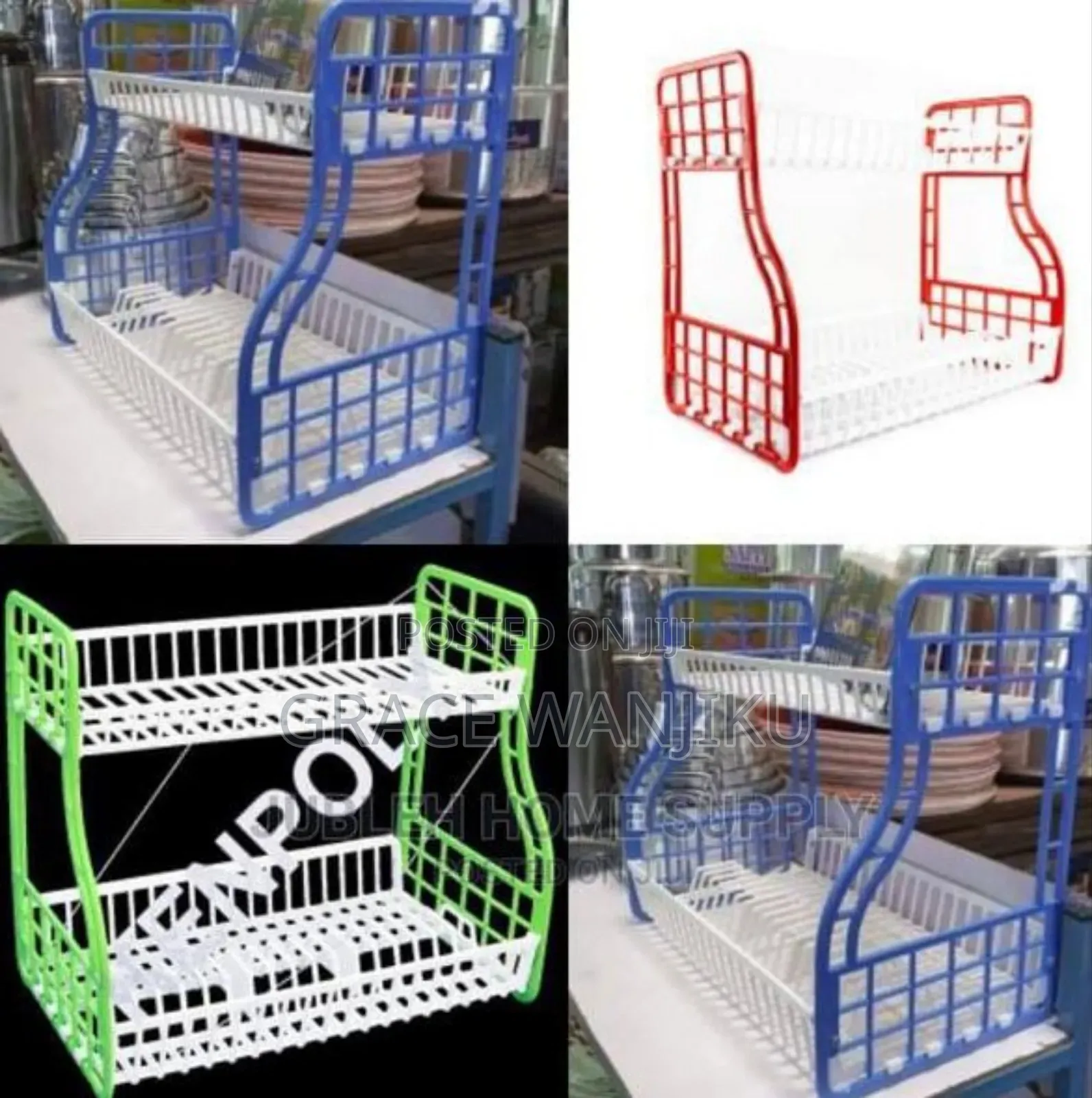 2 Layer Plastic Dish Rack.