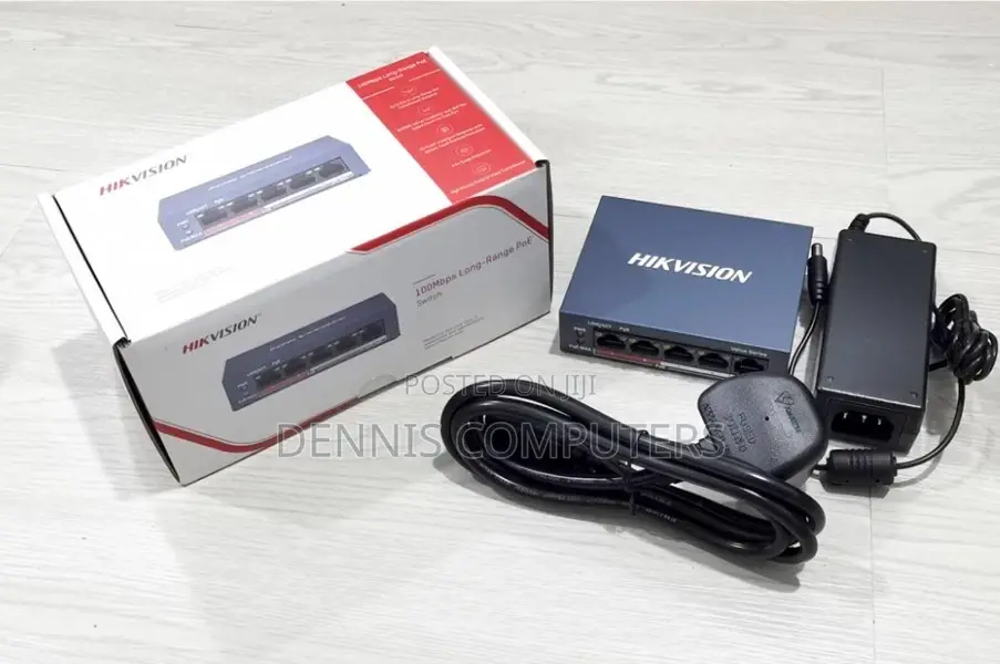 Hikvision 4 Port Ds-3e0105p-e/M(B) Poe Switch