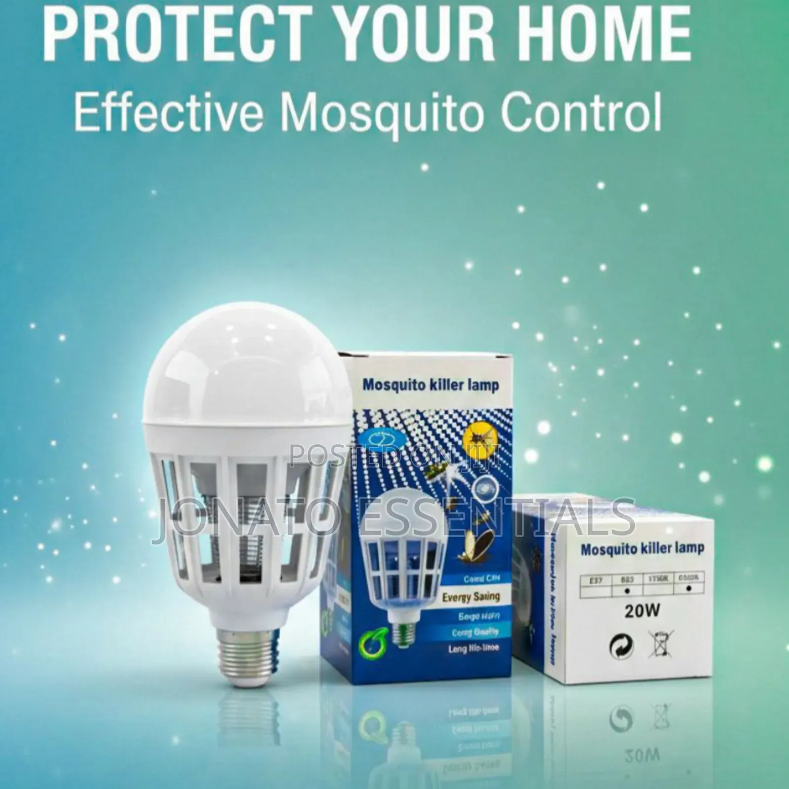 2-in-1 Mosquito Killer Led Bulb E27 - Electric Insect Zapper Kenya